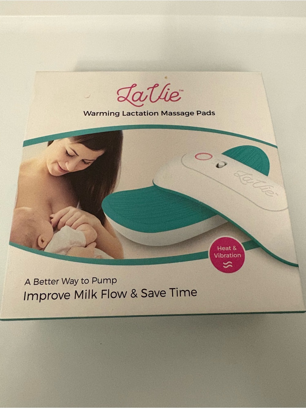 LaVie warming lactation massage pads heat and vibration